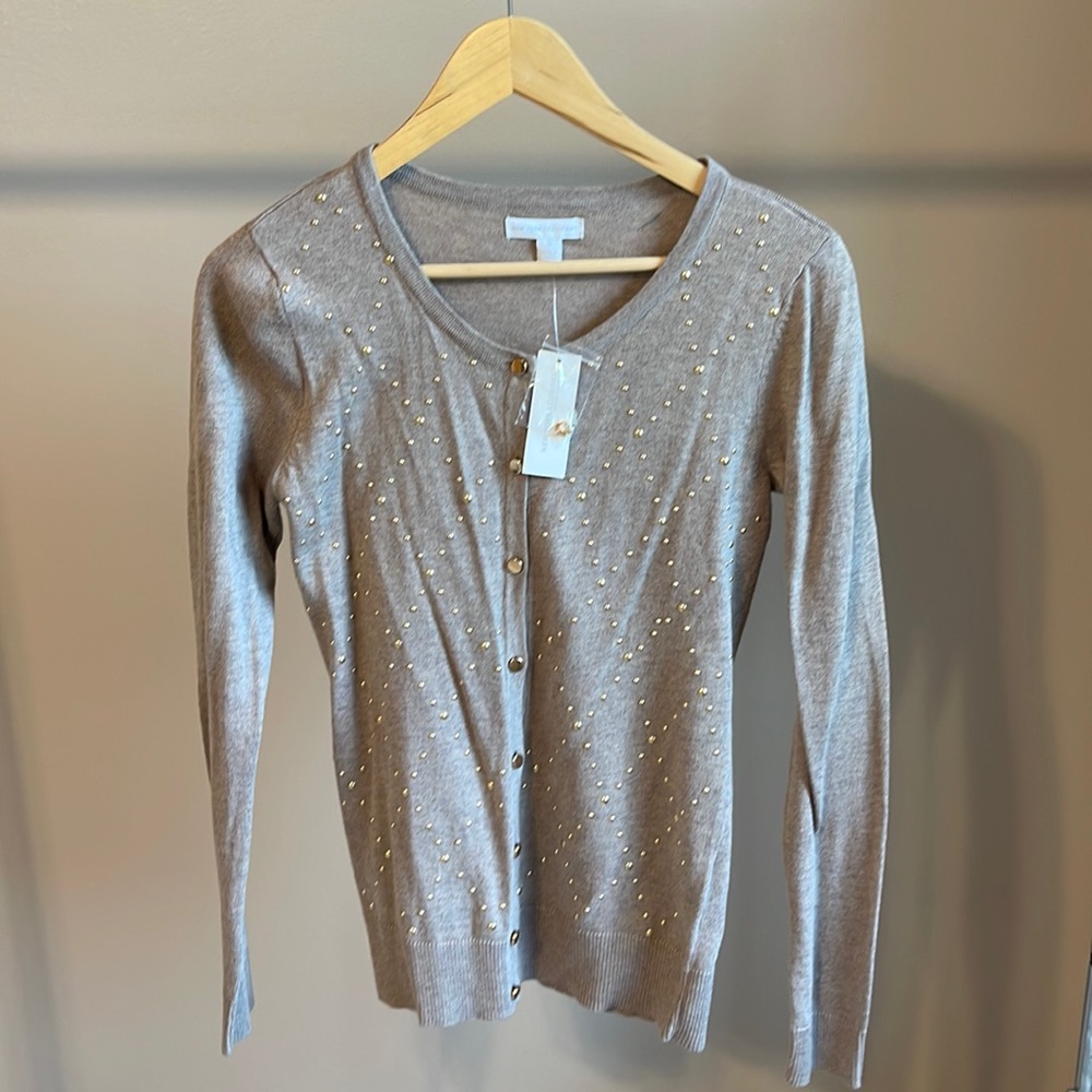 Tan cardigan